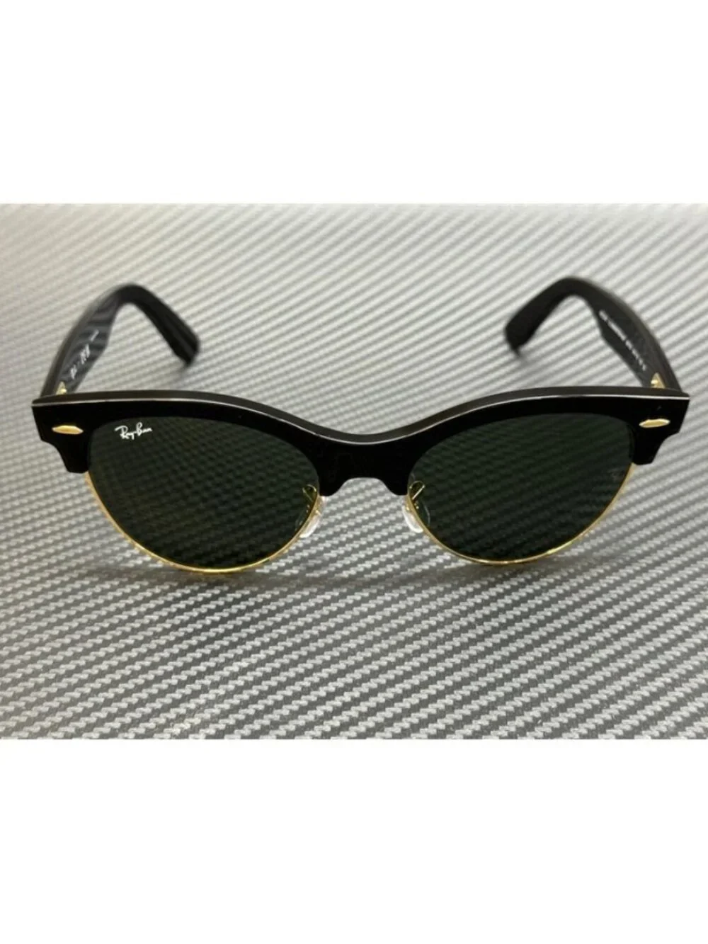 New Ray-Ban Men Black Gold Sunglasses 54-19-150